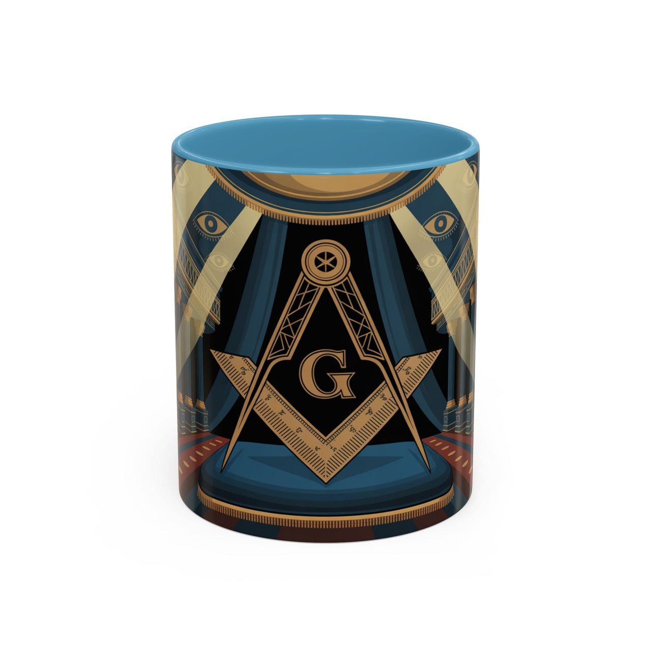 Premium Ready to Go Accent Coffee Mug | Unique Gift for Freemasons, Rituals, Collectibles, Home Decor, Coffee Lover's Item - Masonic Mugs
