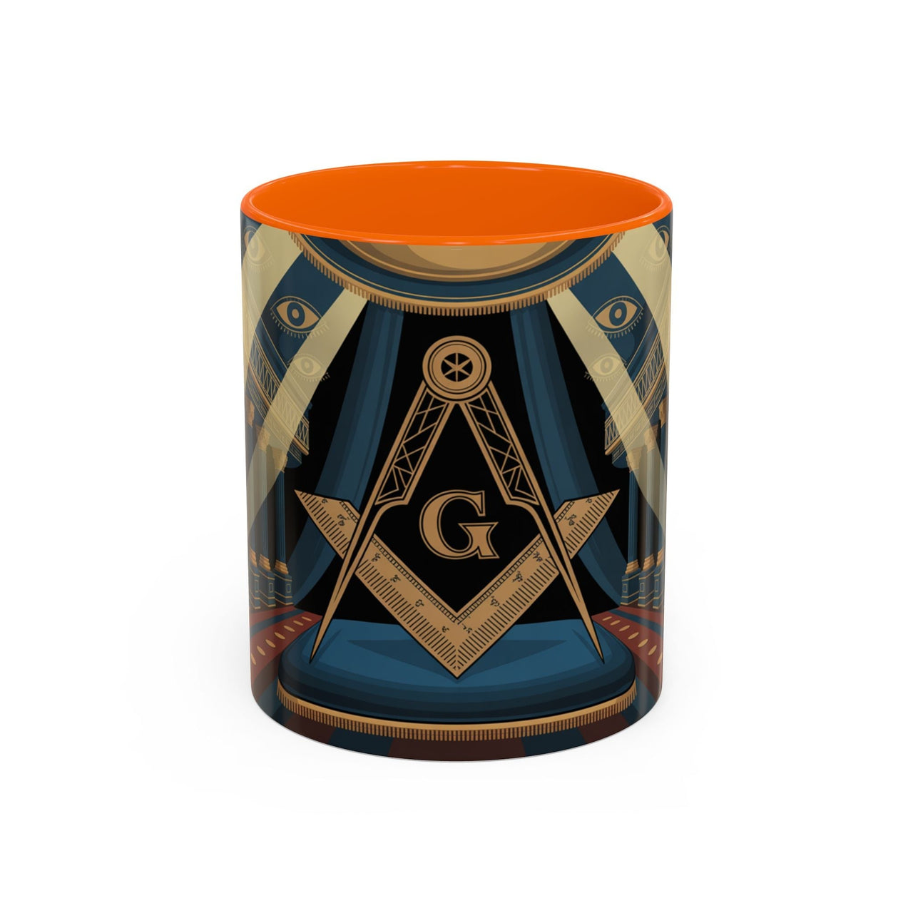 Premium Ready to Go Accent Coffee Mug | Unique Gift for Freemasons, Rituals, Collectibles, Home Decor, Coffee Lover's Item - Masonic Mugs