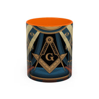 Premium Ready to Go Accent Coffee Mug | Unique Gift for Freemasons, Rituals, Collectibles, Home Decor, Coffee Lover's Item - Masonic Mugs