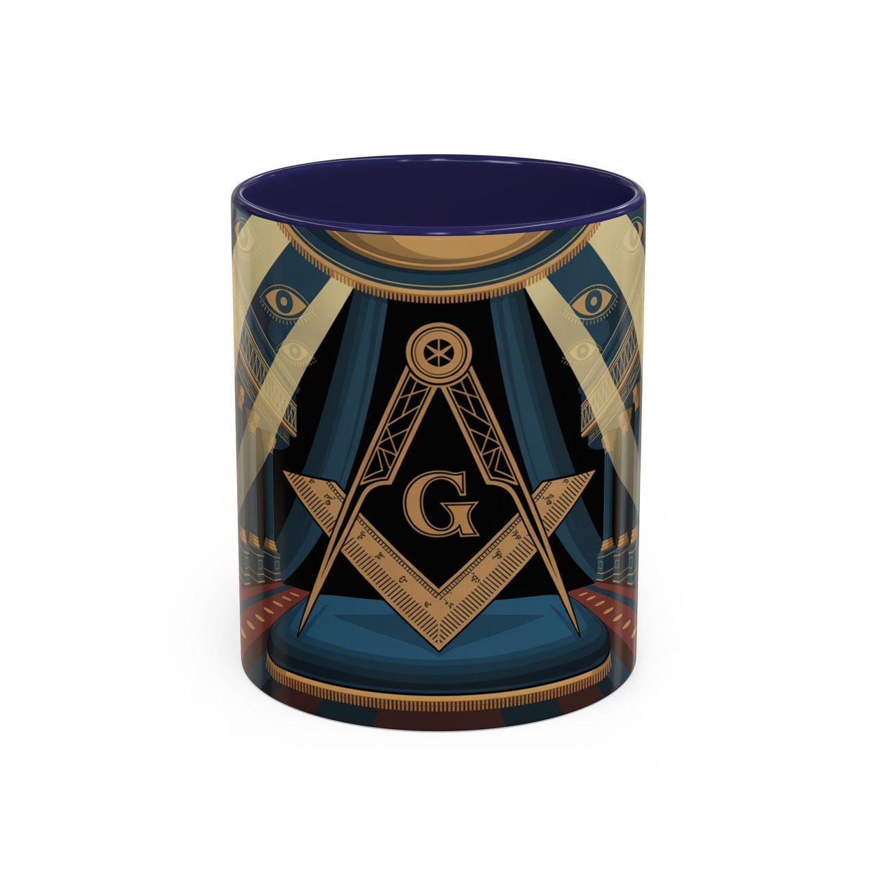 Premium Ready to Go Accent Coffee Mug | Unique Gift for Freemasons, Rituals, Collectibles, Home Decor, Coffee Lover's Item - Masonic Mugs