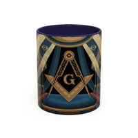 Premium Ready to Go Accent Coffee Mug | Unique Gift for Freemasons, Rituals, Collectibles, Home Decor, Coffee Lover's Item - Masonic Mugs