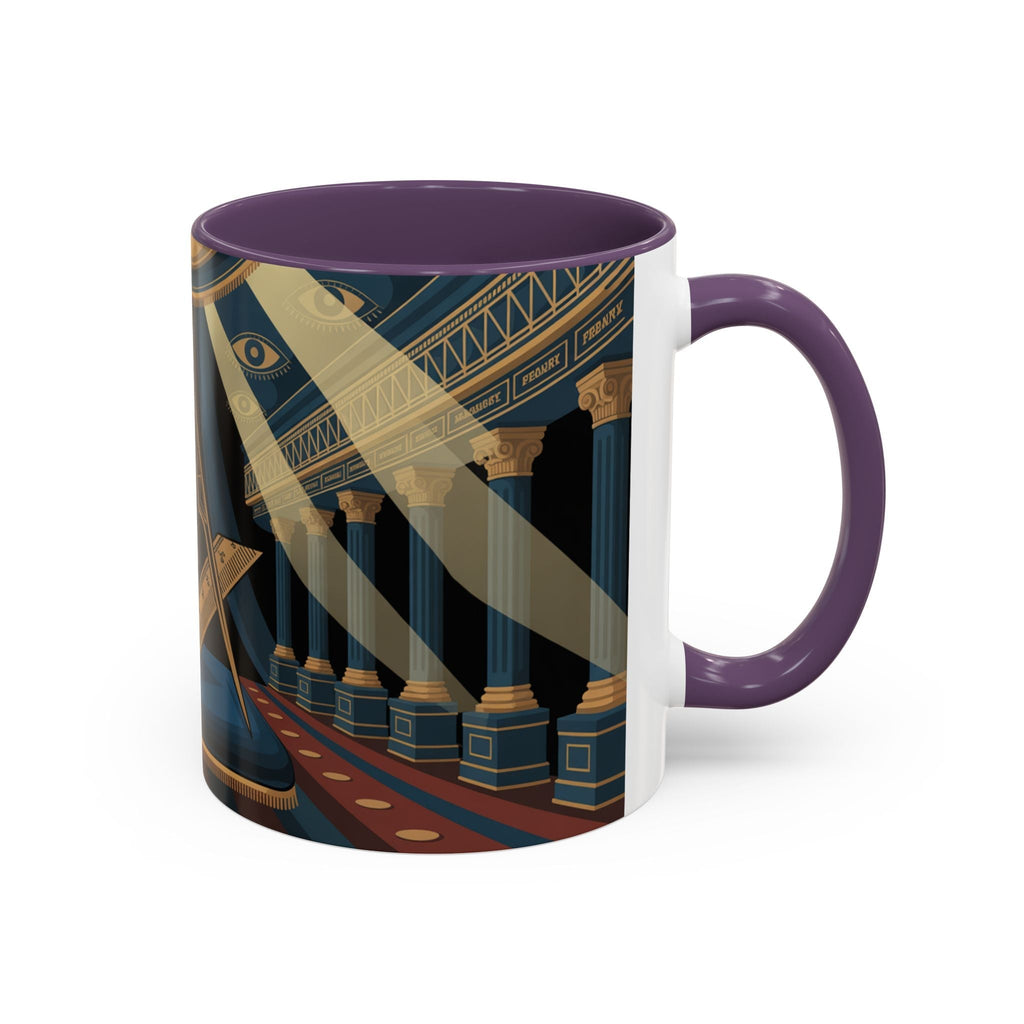 Premium Ready to Go Accent Coffee Mug | Unique Gift for Freemasons, Rituals, Collectibles, Home Decor, Coffee Lover's Item - Masonic Mugs