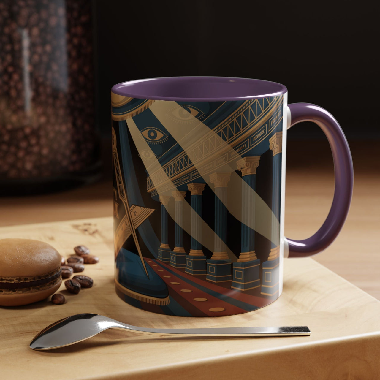 Premium Ready to Go Accent Coffee Mug | Unique Gift for Freemasons, Rituals, Collectibles, Home Decor, Coffee Lover's Item - Masonic Mugs