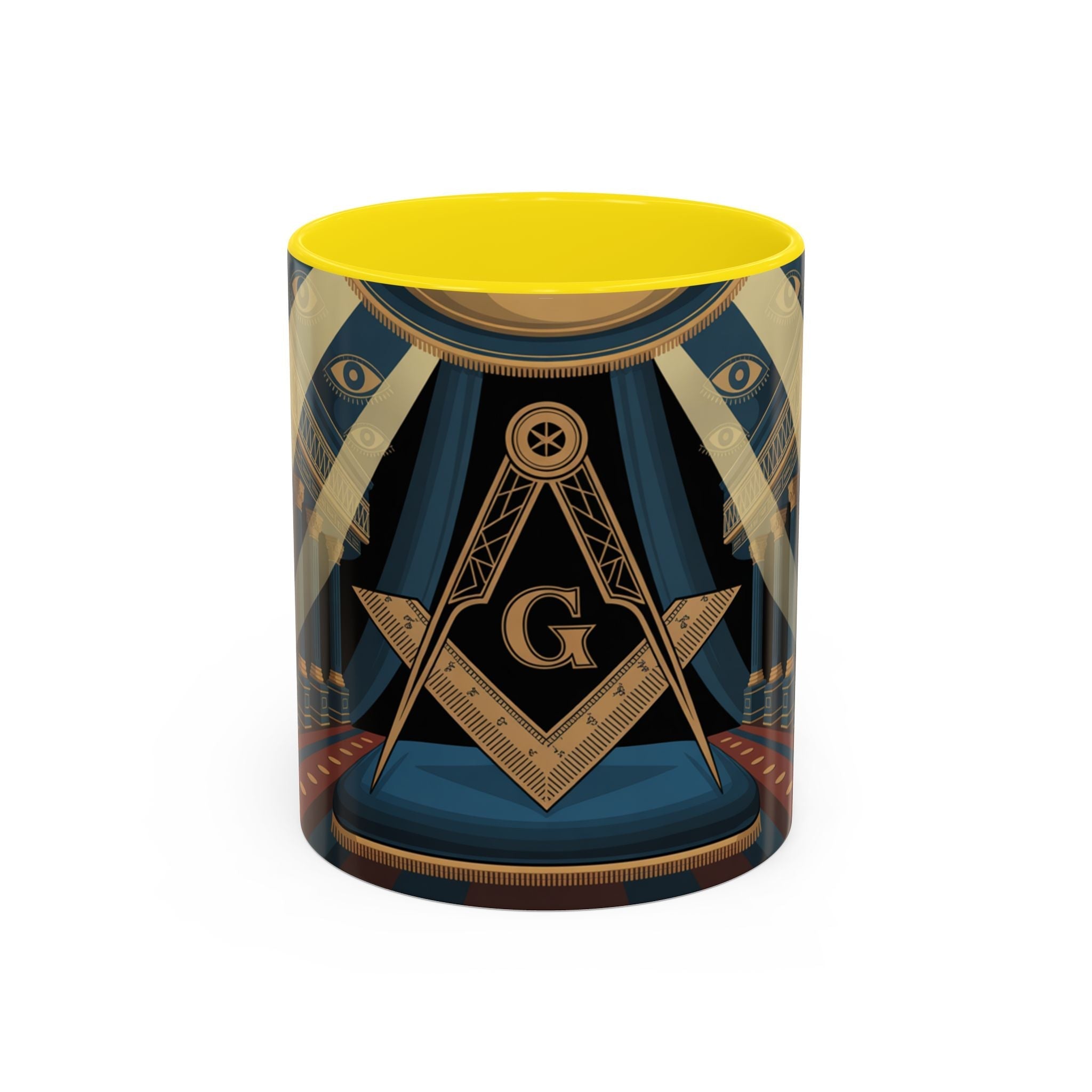 Premium Ready to Go Accent Coffee Mug | Unique Gift for Freemasons, Rituals, Collectibles, Home Decor, Coffee Lover's Item - Masonic Mugs