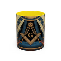 Premium Ready to Go Accent Coffee Mug | Unique Gift for Freemasons, Rituals, Collectibles, Home Decor, Coffee Lover's Item - Masonic Mugs
