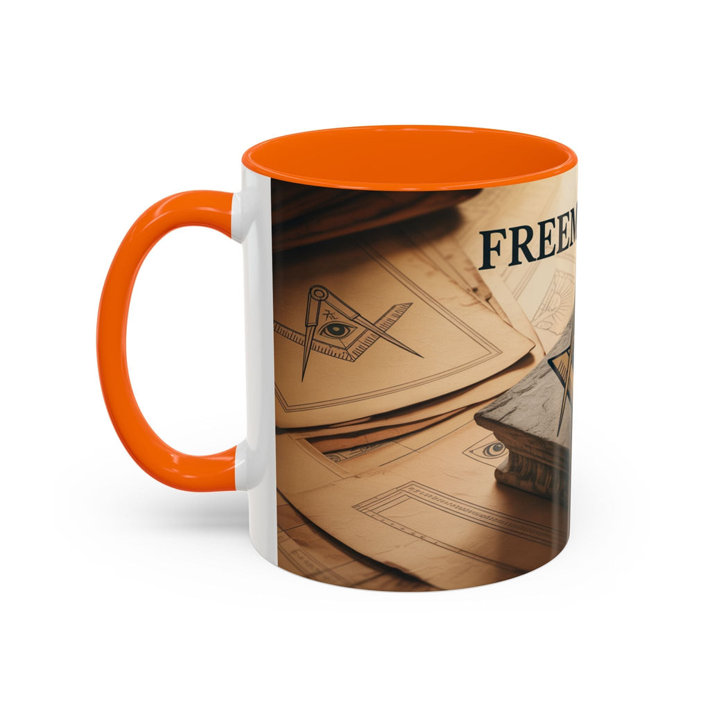 Premium Ready to Go Accent Coffee Mug | Unique Gift for Masons, Coffee Lovers, Home Decor, Spirituality, and Ceremonial Use - Masonic Mugs