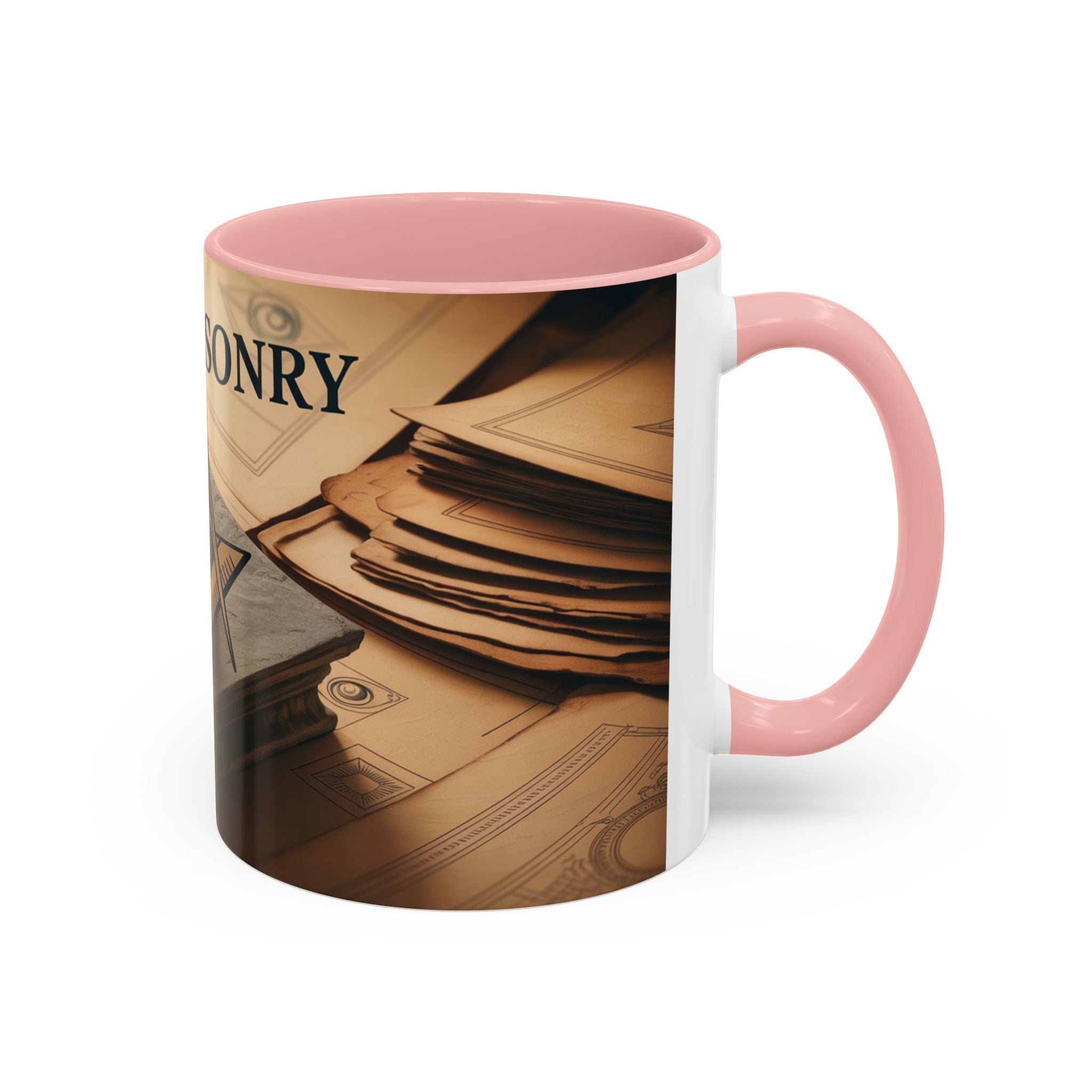 Premium Ready to Go Accent Coffee Mug | Unique Gift for Masons, Coffee Lovers, Home Decor, Spirituality, and Ceremonial Use - Masonic Mugs