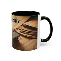 Premium Ready to Go Accent Coffee Mug | Unique Gift for Masons, Coffee Lovers, Home Decor, Spirituality, and Ceremonial Use - Masonic Mugs