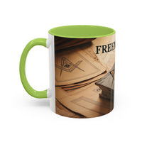 Premium Ready to Go Accent Coffee Mug | Unique Gift for Masons, Coffee Lovers, Home Decor, Spirituality, and Ceremonial Use - Masonic Mugs
