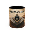Premium Ready to Go Accent Coffee Mug | Unique Gift for Masons, Coffee Lovers, Home Decor, Spirituality, and Ceremonial Use - Masonic Mugs