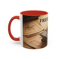 Premium Ready to Go Accent Coffee Mug | Unique Gift for Masons, Coffee Lovers, Home Decor, Spirituality, and Ceremonial Use - Masonic Mugs