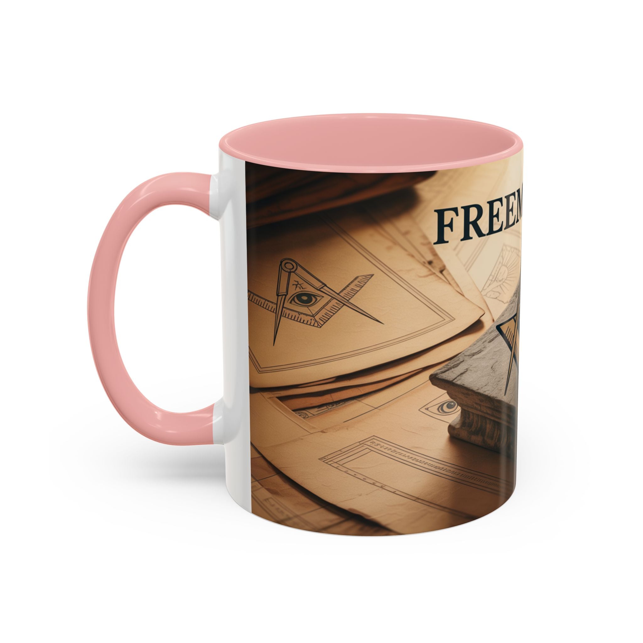 Premium Ready to Go Accent Coffee Mug | Unique Gift for Masons, Coffee Lovers, Home Decor, Spirituality, and Ceremonial Use - Masonic Mugs