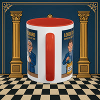 Premium Ready to Go Freemason Design | Accent Coloured 11oz Mug | Charity Collector | Charity Steward - Masonic Mugs