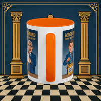 Premium Ready to Go Freemason Design | Accent Coloured 11oz Mug | Charity Collector | Charity Steward - Masonic Mugs