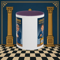Premium Ready to Go Freemason Design | Accent Coloured 11oz Mug | Charity Collector | Charity Steward - Masonic Mugs