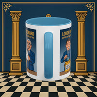 Premium Ready to Go Freemason Design | Accent Coloured 11oz Mug | Charity Collector | Charity Steward - Masonic Mugs