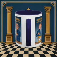 Premium Ready to Go Freemason Design | Accent Coloured 11oz Mug | Charity Collector | Charity Steward - Masonic Mugs