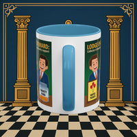 Premium Ready to Go Freemason Design | Accent Coloured 11oz Mug | Helping Hands of the Lodge | Charity Steward - Masonic Mugs