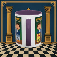 Premium Ready to Go Freemason Design | Accent Coloured 11oz Mug | Helping Hands of the Lodge | Charity Steward - Masonic Mugs