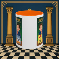 Premium Ready to Go Freemason Design | Accent Coloured 11oz Mug | Helping Hands of the Lodge | Charity Steward - Masonic Mugs
