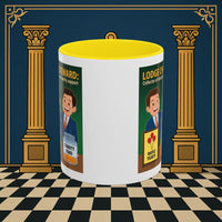 Premium Ready to Go Freemason Design | Accent Coloured 11oz Mug | Helping Hands of the Lodge | Charity Steward - Masonic Mugs