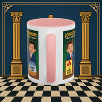 Premium Ready to Go Freemason Design | Accent Coloured 11oz Mug | Helping Hands of the Lodge | Charity Steward - Masonic Mugs