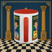 Premium Ready to Go Freemason Design | Accent Coloured 11oz Mug | Helping Hands of the Lodge | Charity Steward - Masonic Mugs