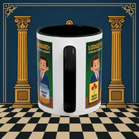 Premium Ready to Go Freemason Design | Accent Coloured 11oz Mug | Helping Hands of the Lodge | Charity Steward - Masonic Mugs
