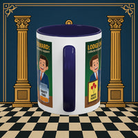 Premium Ready to Go Freemason Design | Accent Coloured 11oz Mug | Helping Hands of the Lodge | Charity Steward - Masonic Mugs