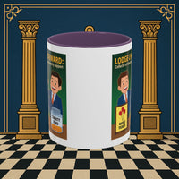 Premium Ready to Go Freemason Design | Accent Coloured 11oz Mug | Helping Hands of the Lodge | Charity Steward - Masonic Mugs