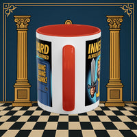 Premium Ready to Go Freemason Design | Accent Coloured 11oz Mug | Inner Guard's Moment | Inner Guard - Masonic Mugs
