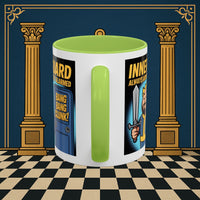 Premium Ready to Go Freemason Design | Accent Coloured 11oz Mug | Inner Guard's Moment | Inner Guard - Masonic Mugs