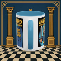 Premium Ready to Go Freemason Design | Accent Coloured 11oz Mug | Inner Guard's Moment | Inner Guard - Masonic Mugs