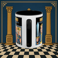 Premium Ready to Go Freemason Design | Accent Coloured 11oz Mug | Inner Guard's Warning | Inner Guard - Masonic Mugs