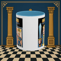 Premium Ready to Go Freemason Design | Accent Coloured 11oz Mug | Inner Guard's Warning | Inner Guard - Masonic Mugs