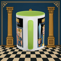 Premium Ready to Go Freemason Design | Accent Coloured 11oz Mug | Inner Guard's Warning | Inner Guard - Masonic Mugs