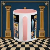 Premium Ready to Go Freemason Design | Accent Coloured 11oz Mug | Inner Guard's Warning | Inner Guard - Masonic Mugs