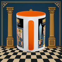 Premium Ready to Go Freemason Design | Accent Coloured 11oz Mug | Inner Guard's Warning | Inner Guard - Masonic Mugs