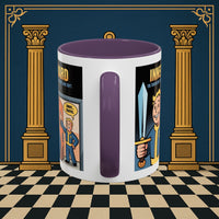 Premium Ready to Go Freemason Design | Accent Coloured 11oz Mug | Inner Guard's Warning | Inner Guard - Masonic Mugs