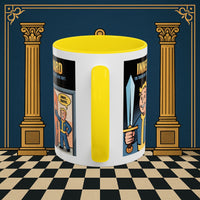 Premium Ready to Go Freemason Design | Accent Coloured 11oz Mug | Inner Guard's Warning | Inner Guard - Masonic Mugs