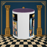 Premium Ready to Go Freemason Design | Accent Coloured 11oz Mug | Inner Guard's Warning | Inner Guard - Masonic Mugs