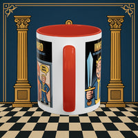 Premium Ready to Go Freemason Design | Accent Coloured 11oz Mug | Inner Guard's Warning | Inner Guard - Masonic Mugs