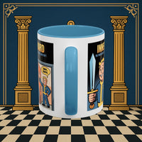 Premium Ready to Go Freemason Design | Accent Coloured 11oz Mug | Inner Guard's Warning | Inner Guard - Masonic Mugs