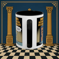 Premium Ready to Go Freemason Design | Accent Coloured 11oz Mug | Knock Knock | Inner Guard - Masonic Mugs
