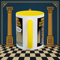 Premium Ready to Go Freemason Design | Accent Coloured 11oz Mug | Knock Knock | Inner Guard - Masonic Mugs