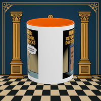 Premium Ready to Go Freemason Design | Accent Coloured 11oz Mug | Knock Knock | Inner Guard - Masonic Mugs