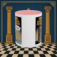 Premium Ready to Go Freemason Design | Accent Coloured 11oz Mug | Knock Knock | Inner Guard - Masonic Mugs