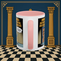 Premium Ready to Go Freemason Design | Accent Coloured 11oz Mug | Knock Knock | Inner Guard - Masonic Mugs