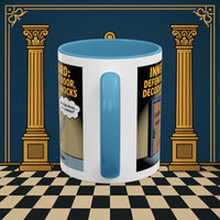 Premium Ready to Go Freemason Design | Accent Coloured 11oz Mug | Knock Knock | Inner Guard - Masonic Mugs