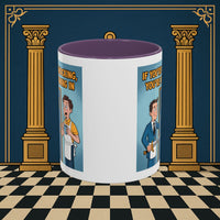 Premium Ready to Go Freemason Design | Accent Coloured 11oz Mug | Knock or Else | Inner Guard - Masonic Mugs